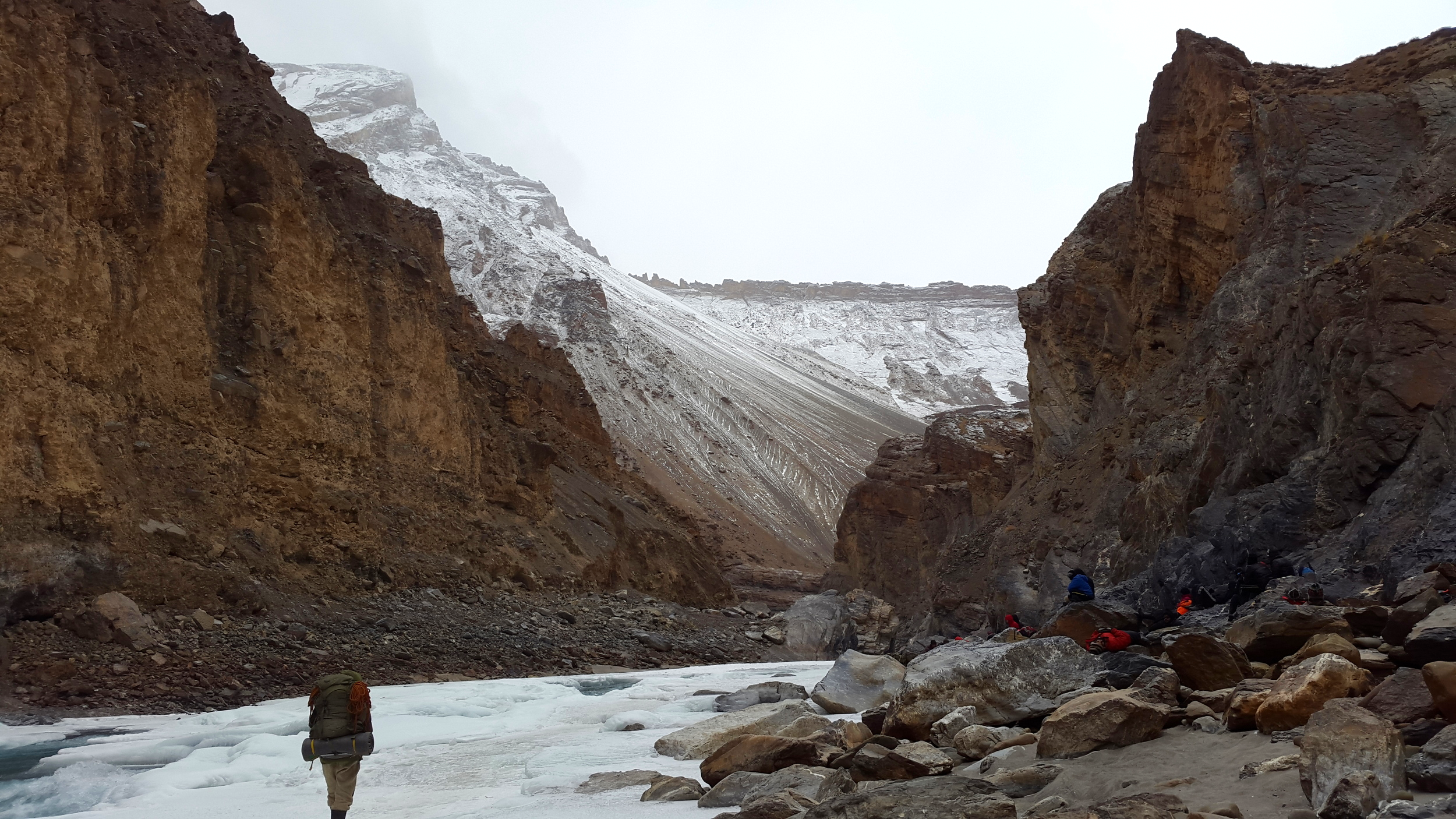 The cold never bothered us anyway at the chadar trek in ladakh