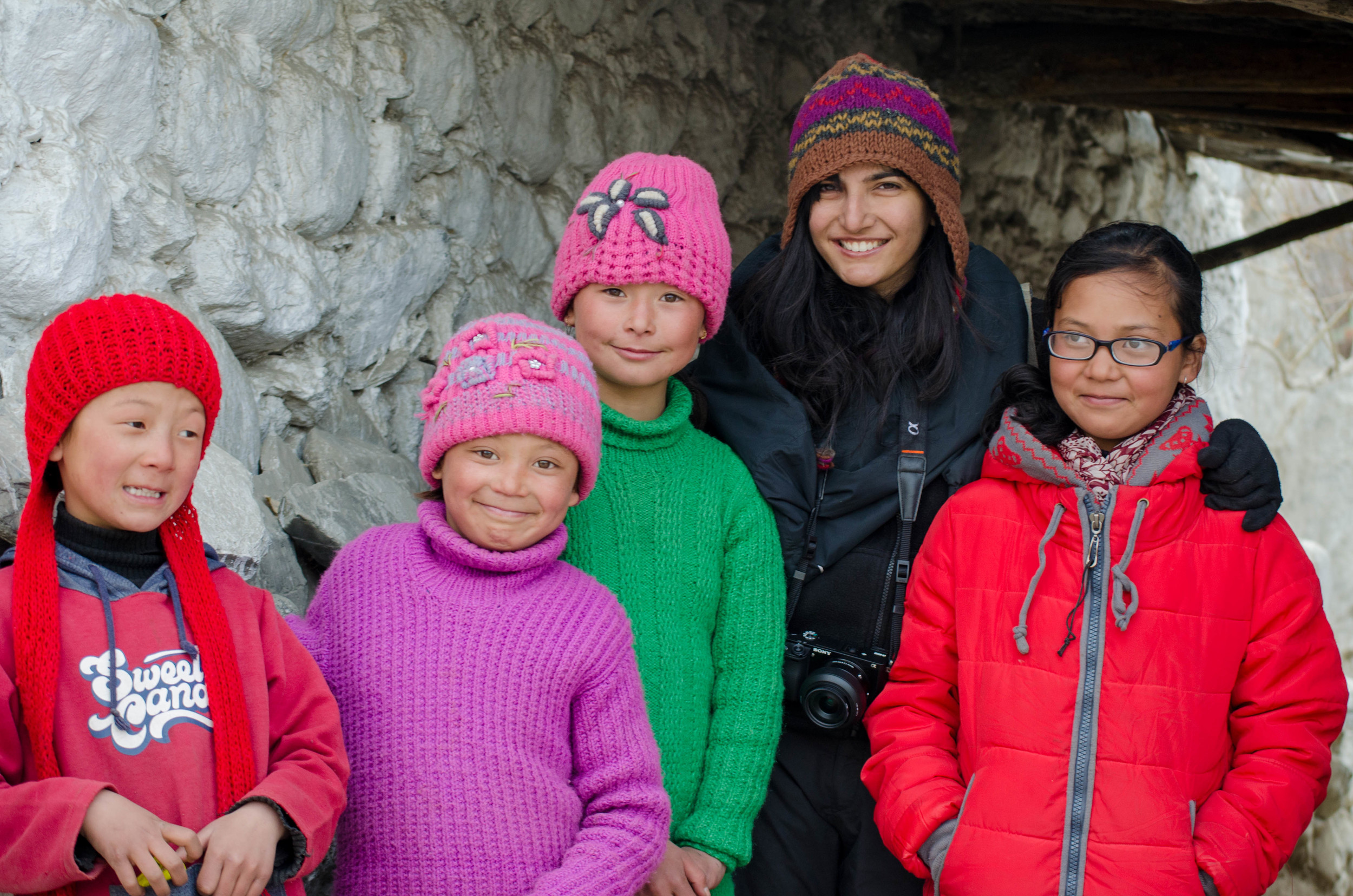 Don't we look like family? We had our little photo-opp moment before heading to find our lodging PC: Raunak