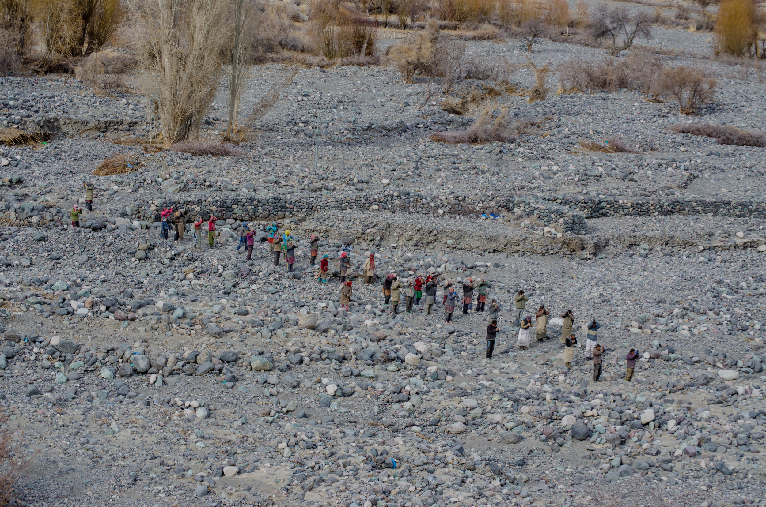 During a Buddhist festival in ladakh winter, these locals make a 3-day sacrifice to trek to the monastery. PC: Raunak