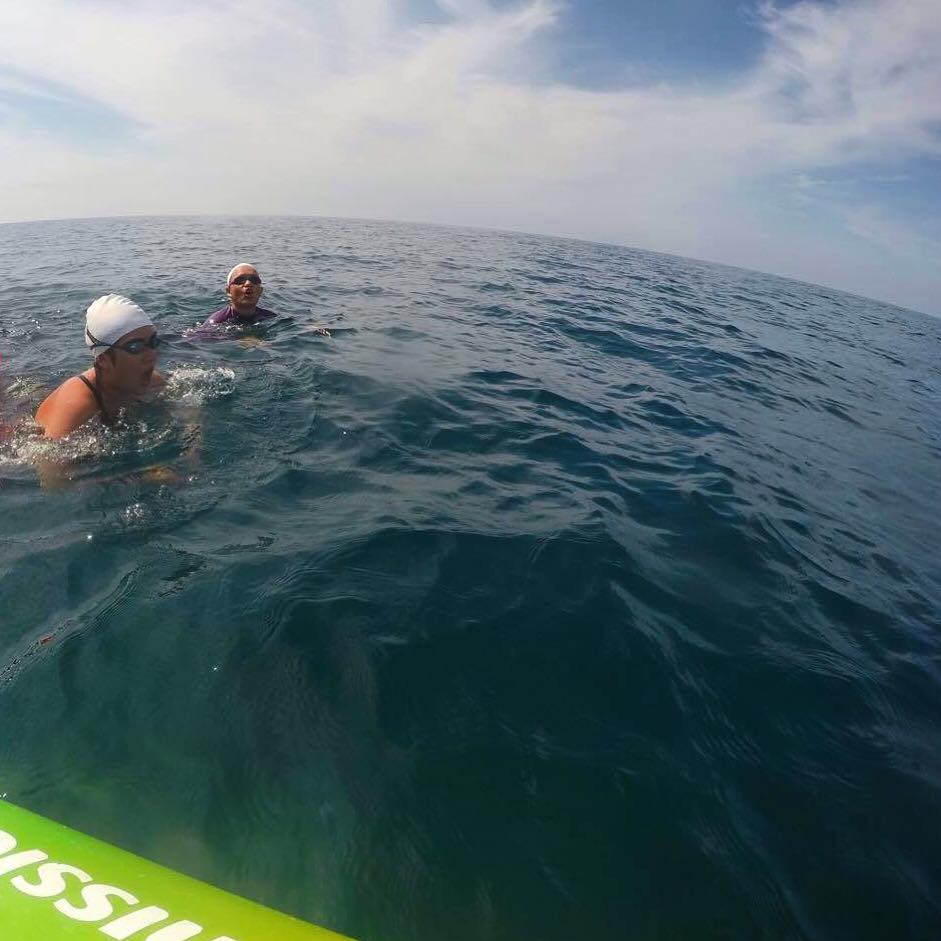 Gasping for air and hoping one will come out fine despite being sea sick was a tough mental battle for Risny.