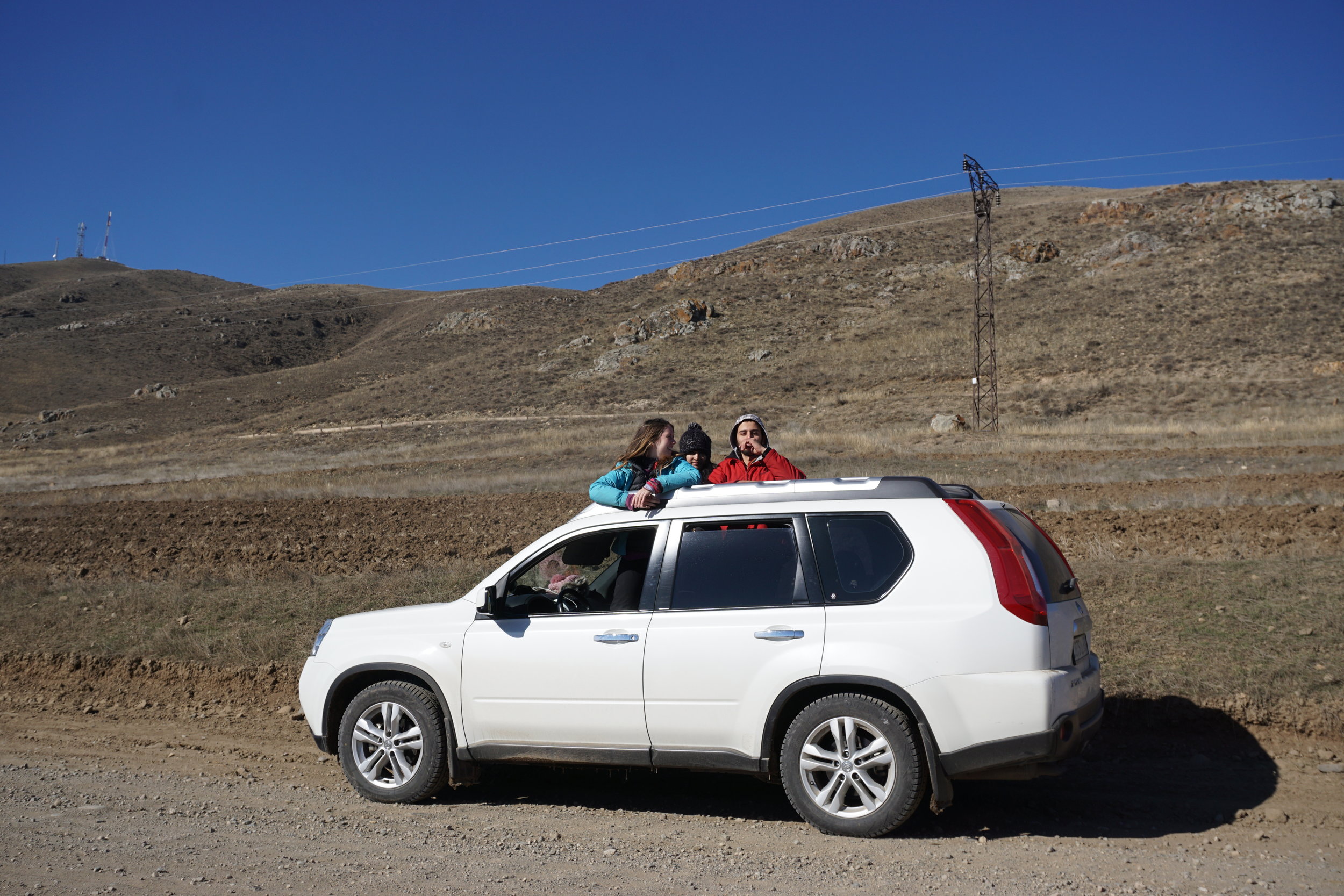 A Nissan x-trail that we rented for a week in armenia