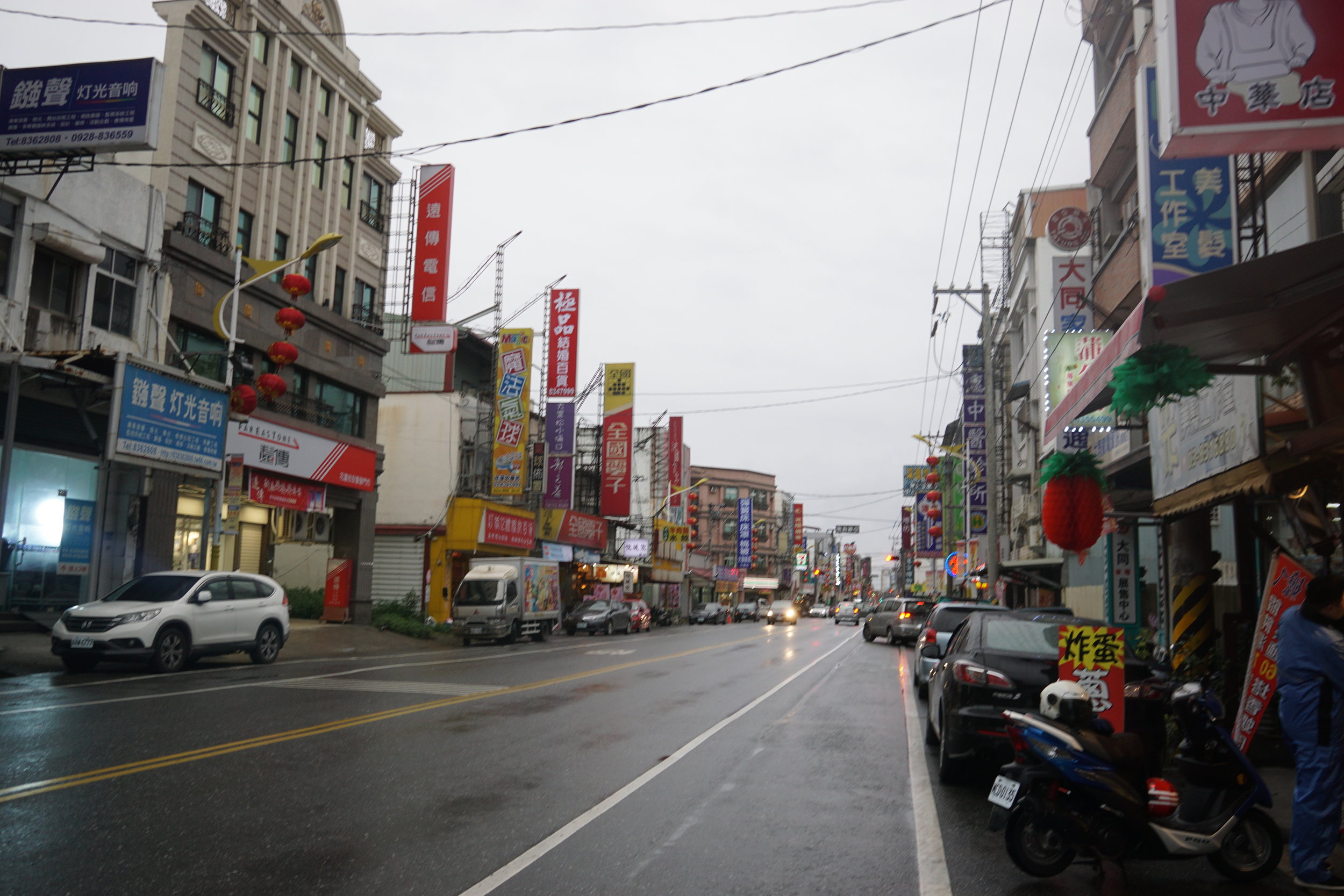 The weather changed completely while cycling in taiwan