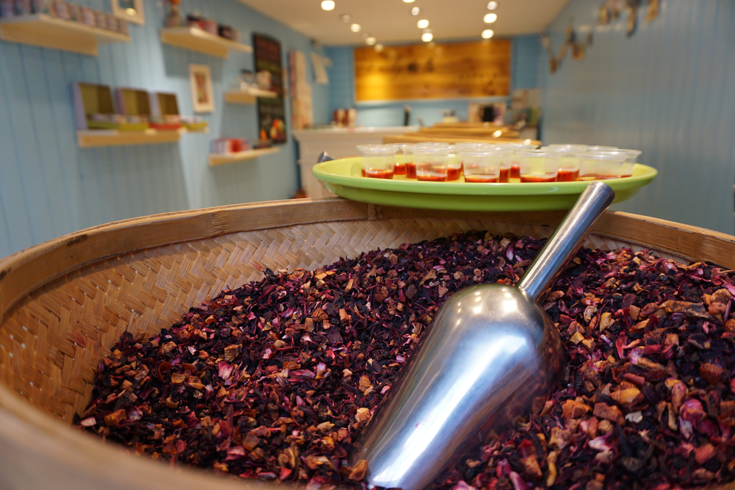 the main ingredient for the flower cakes are roses. very perfume-like and strangely delicious
