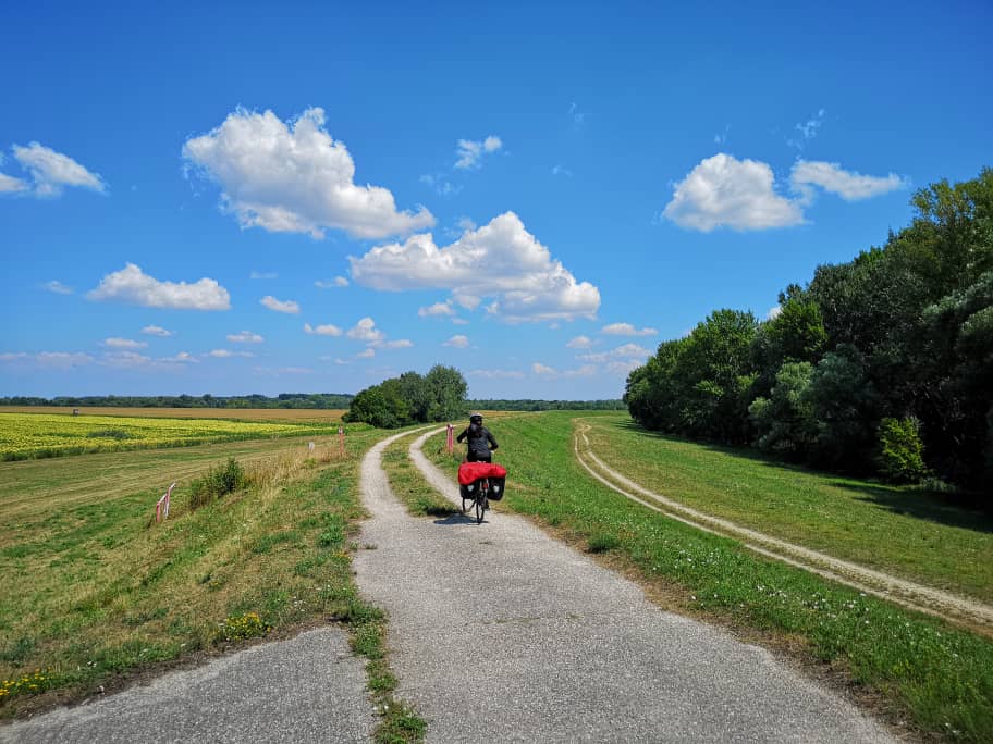 Riding on my trusty and heavy weighted KTM bicycle and wondering if this is really a bicycle path?