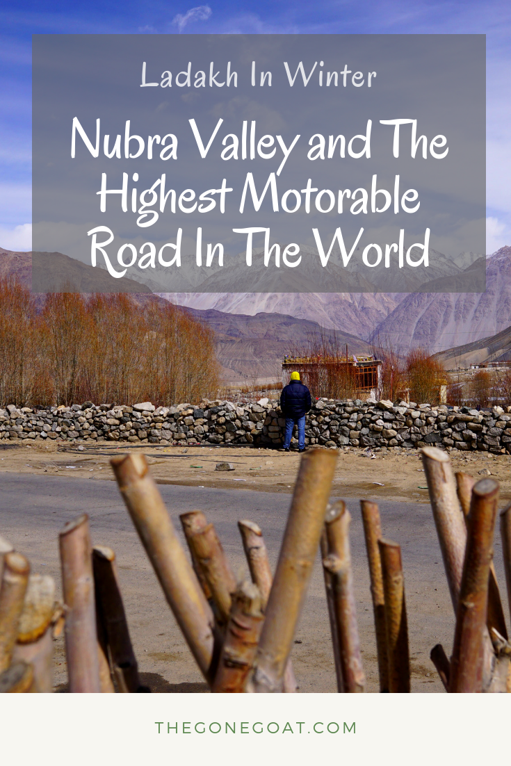 The journey in Ladakh Winters continues as I head to Nubra Valley and the highest motorable road in the world, Khardung La. #India #Himalayas #KhardungLa #WorldHighestMotorableRoad #Ladakh