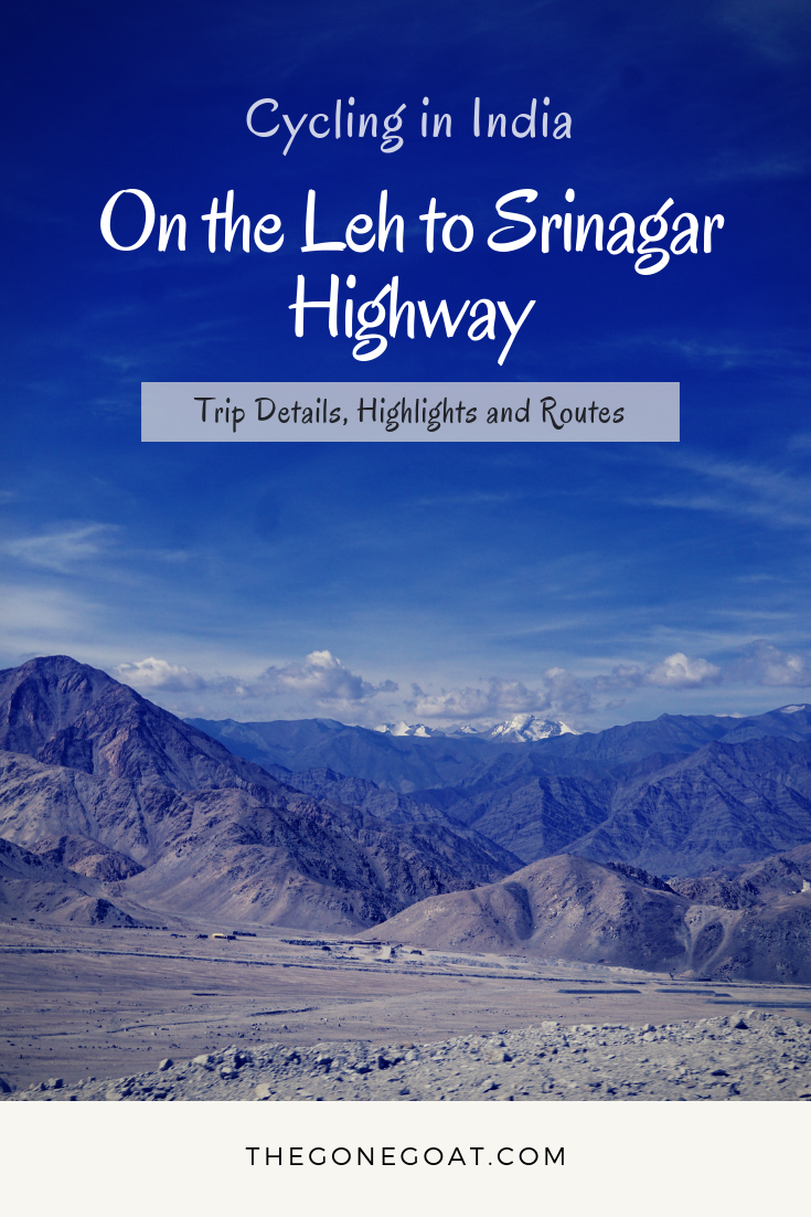 Cycling or Cycle Touring in India is quite the dream: The snow-peaks, the contentment, the thin clear air and general sense of exhilaration teaches you to slow down and appreciate the many colours of nature. #Cycling #CycleTouring #India #Asia #BicycleTouring #Ladakh #Srinagar #Himalayas