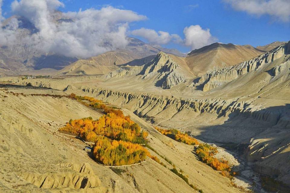 The barren landscapes of the upper mustang region. Pic credits: Bikram karki