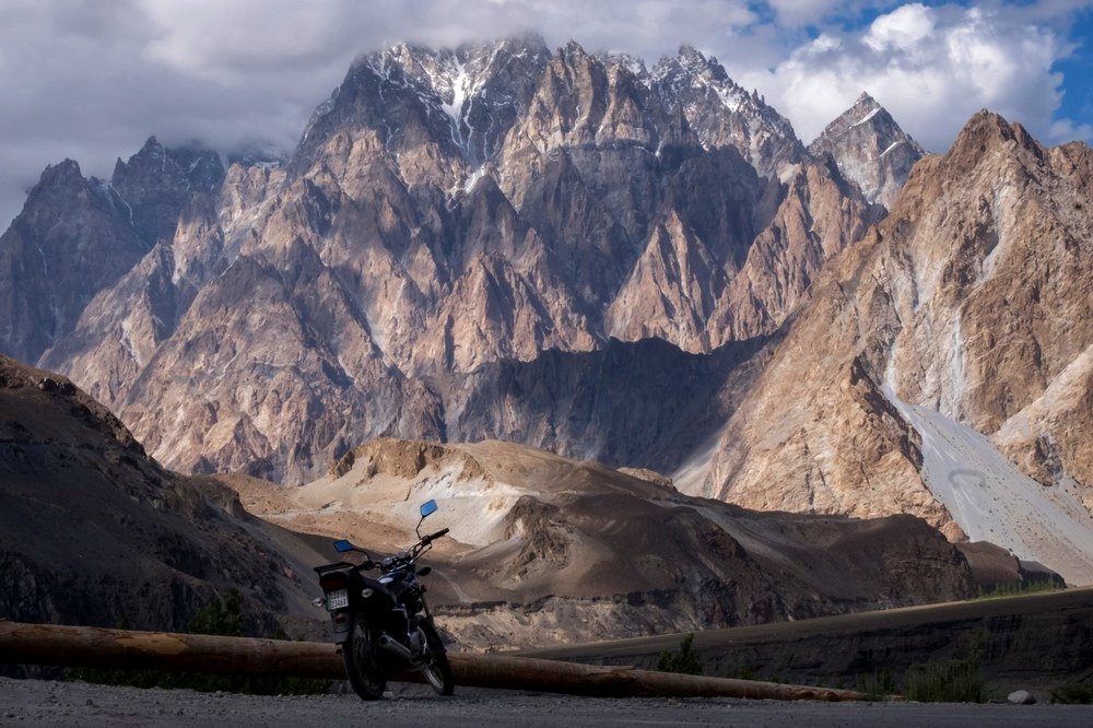 Bike through the highest highway in the world, the Karakoram Highway. PC: Kit Chan