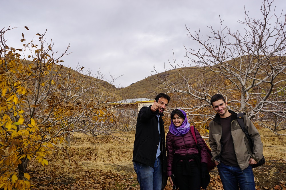 at aru village with mustafa’s friends after their it shift.