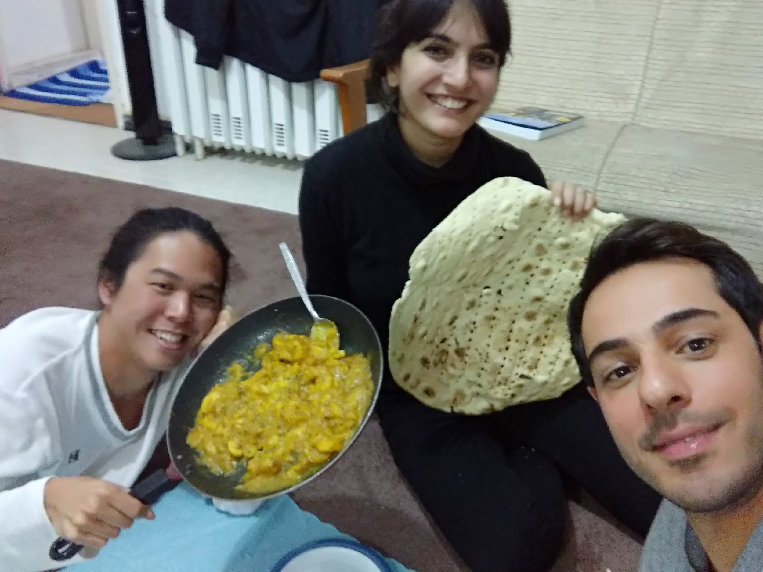 tried malaysian indian cooking and i am not too sure if our host was pleased.