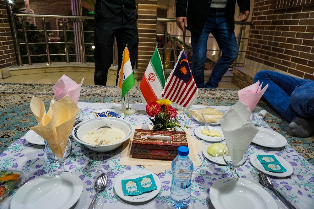 Invited to dinner with two turkish brothers and the restaurant owner couldn’t figure out where we were from so decided to place three flags - iran, india and malaysia on the table. it truly felt like we were important diplomats.