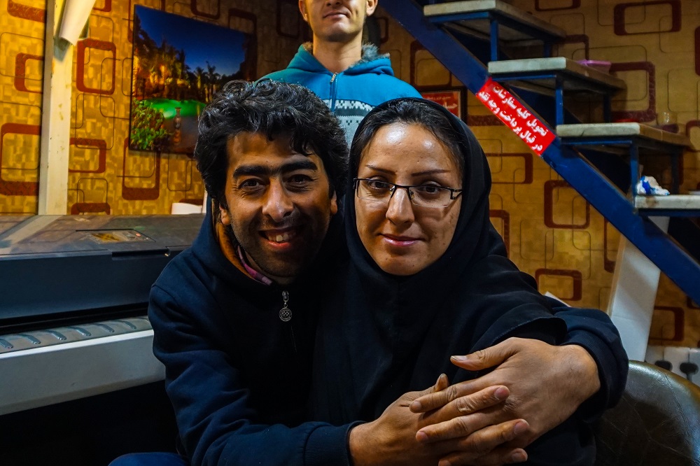 Vahid and his wife graciously posed for a shot for us