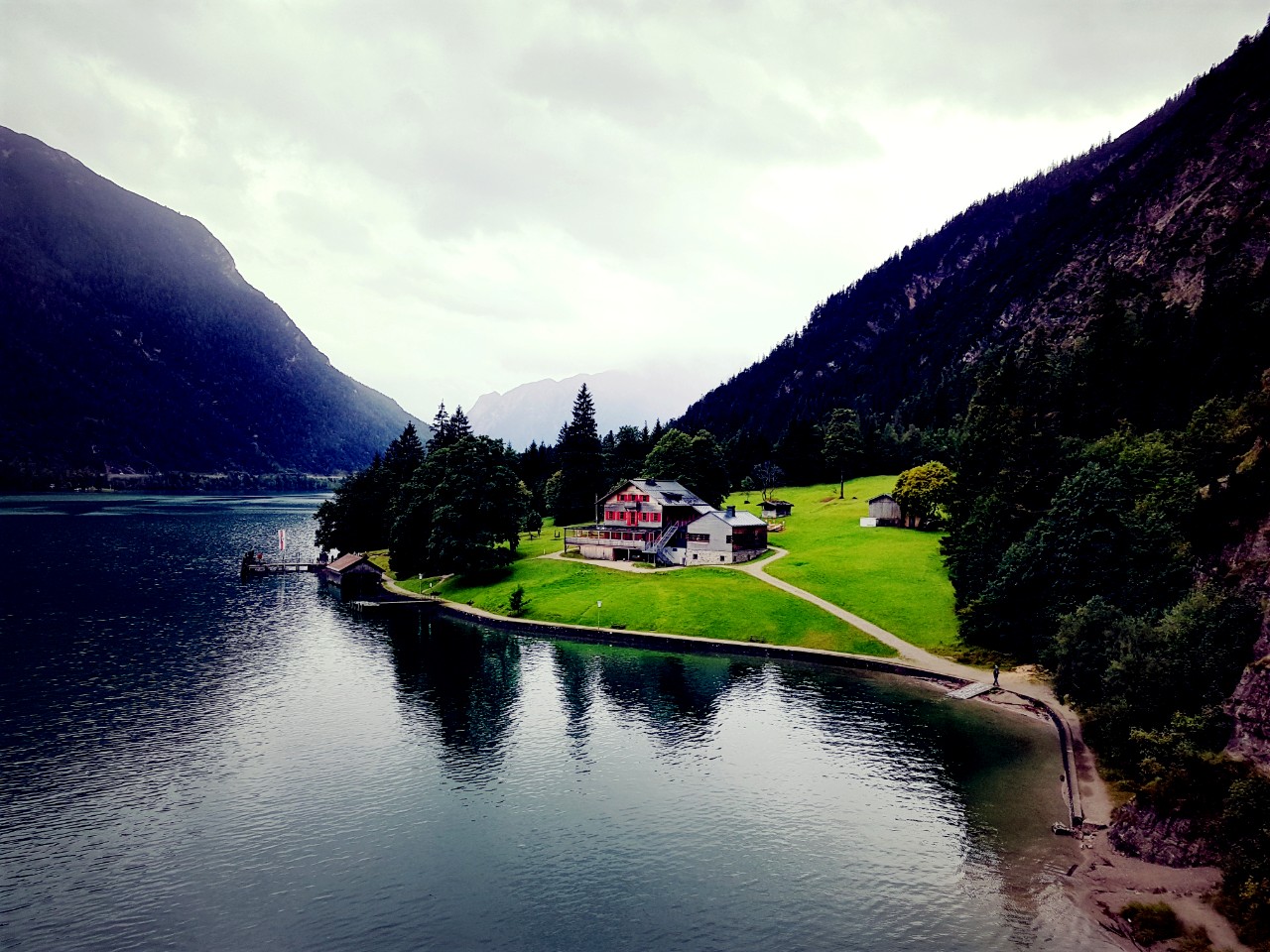 Lake Achen is the largest Alpine lake in the Austrian Tyrol, and sometimes called the “Fjord of the Alps”.