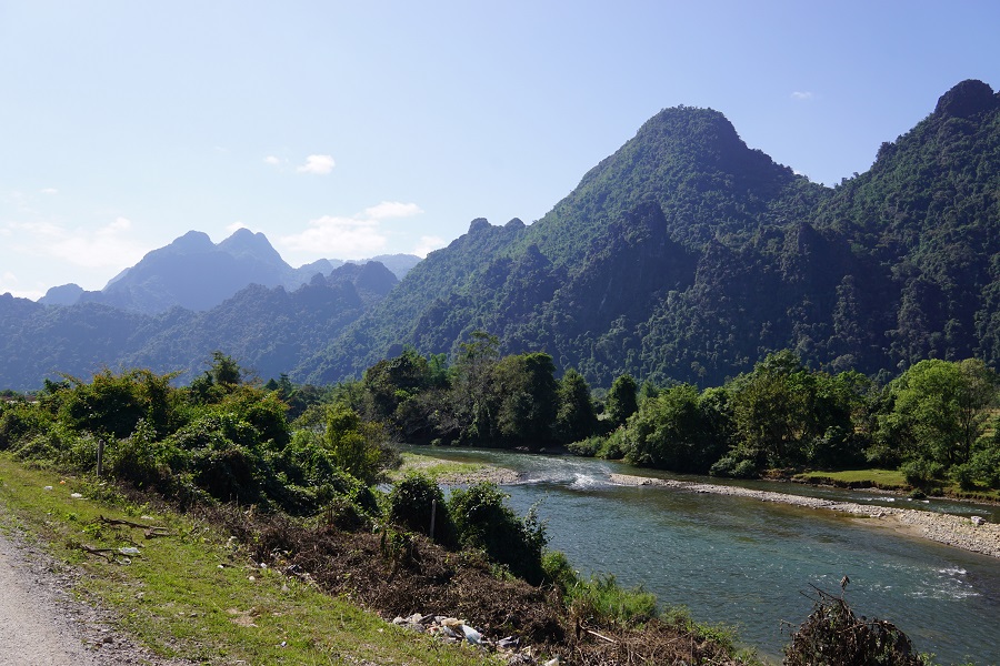 Not too far away from the Mekong river in Laos.
