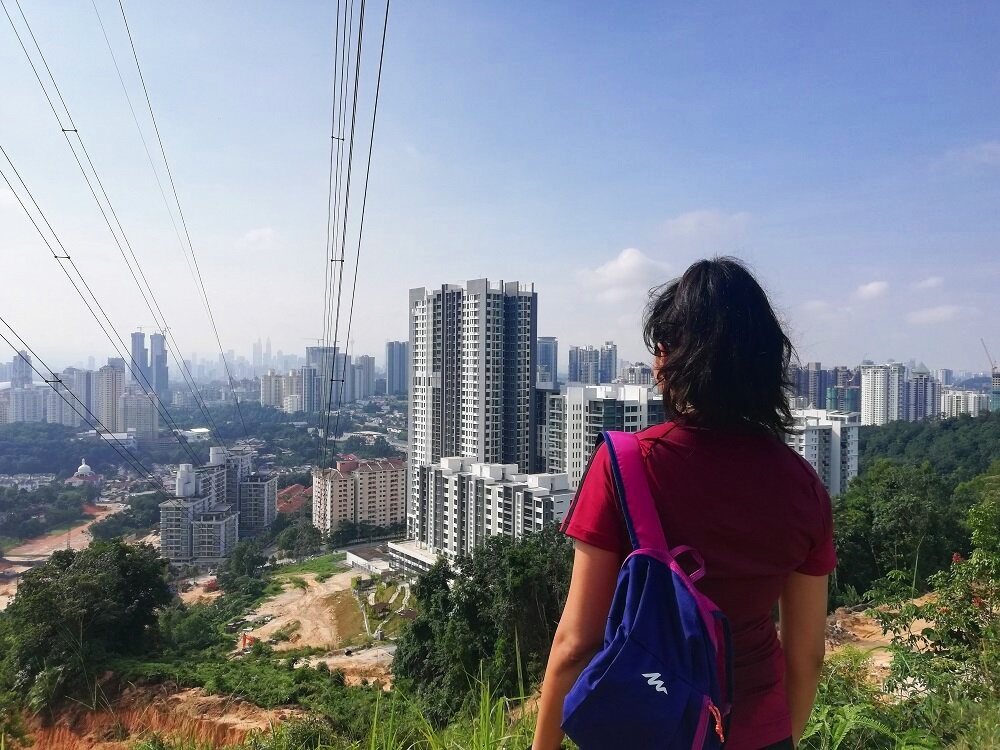 Taken during one of my hikes in Malaysia where you can the usual forest clearing all in the way for new development.