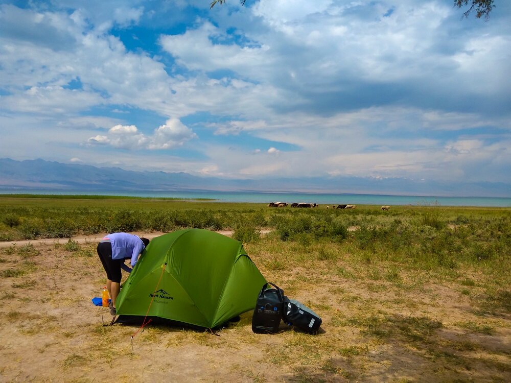 Camping for the night at Ottuk