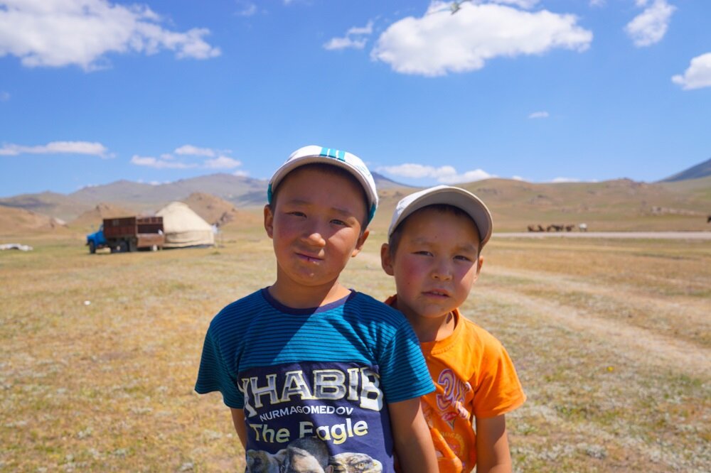 Mountain kids and their innocence.