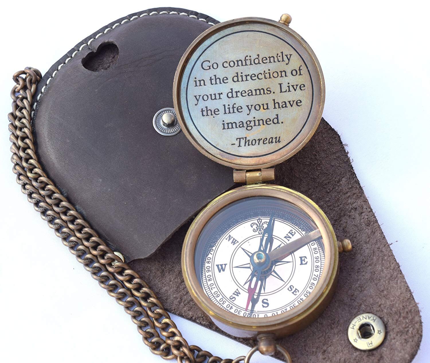 Personalised Classic Keepsake Compass Hiking Walking Survival Gift 