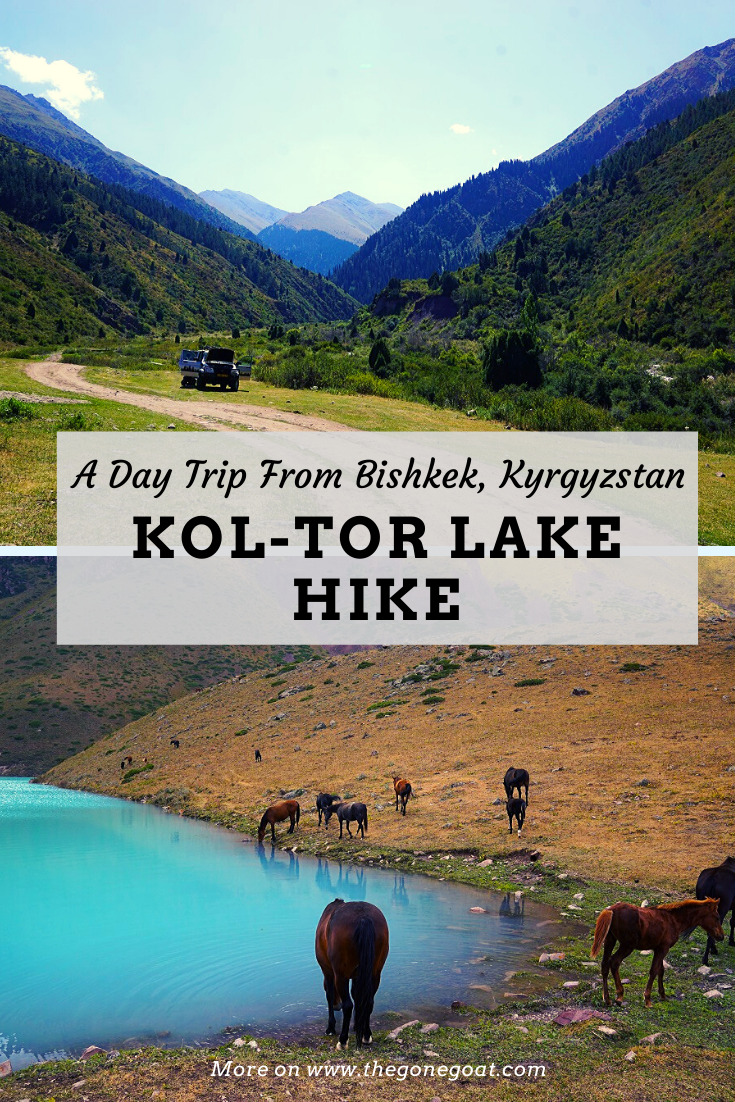 Here’s what’s it like to trek Kol Tor lake, a day trip hike from Bishkek. You’ll find a wild path folded into the crest of Kyrgyzstan’s majestic mountains. It kind of felt like we had stumbled into a fantasy land where all our worries and life problems seem to fade away. #travelideas #kyrgyzstan #hiking #trekking #centralasia #outdoors #hikingtrails #traveldestinations #asia