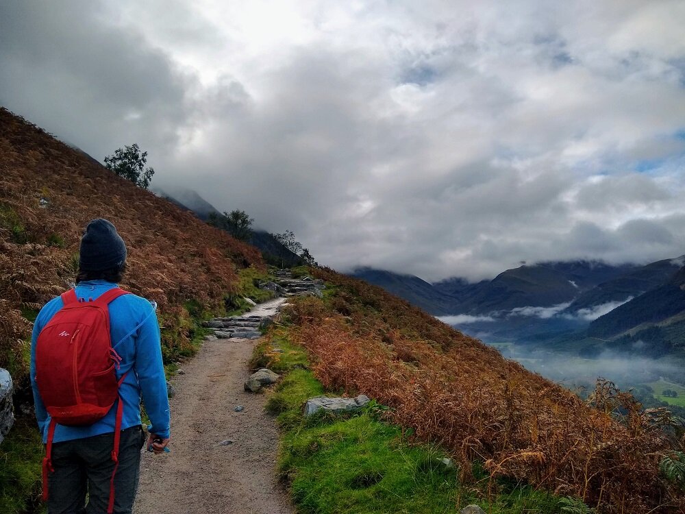 The Mountain Track is the most popular Ben Nevis hiking route as it’s most suitable for all ages and hikers.