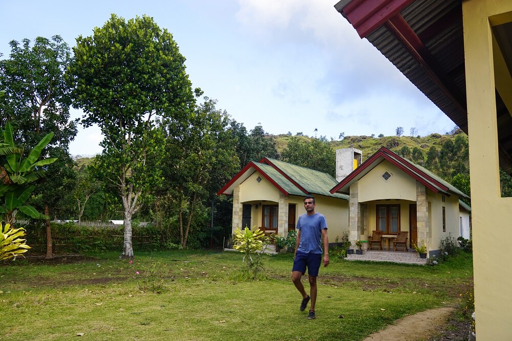 Cool mud-brick houses in sembalun