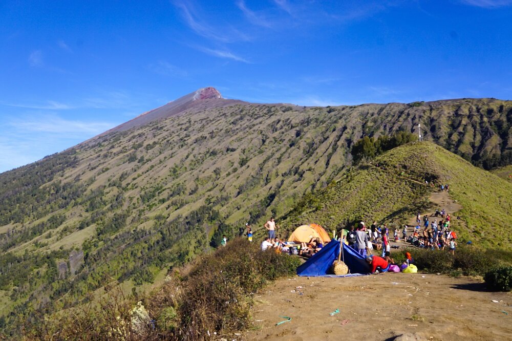 noticed the treacherous hike towards the end of mount rinjani?