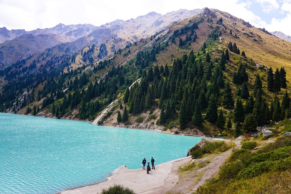stunningly unreal, as we went down to witness the blue lake