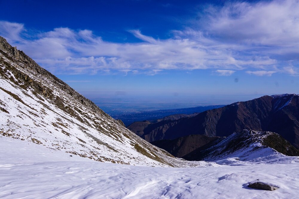You can sort of tell the gradient of the big almaty peak.