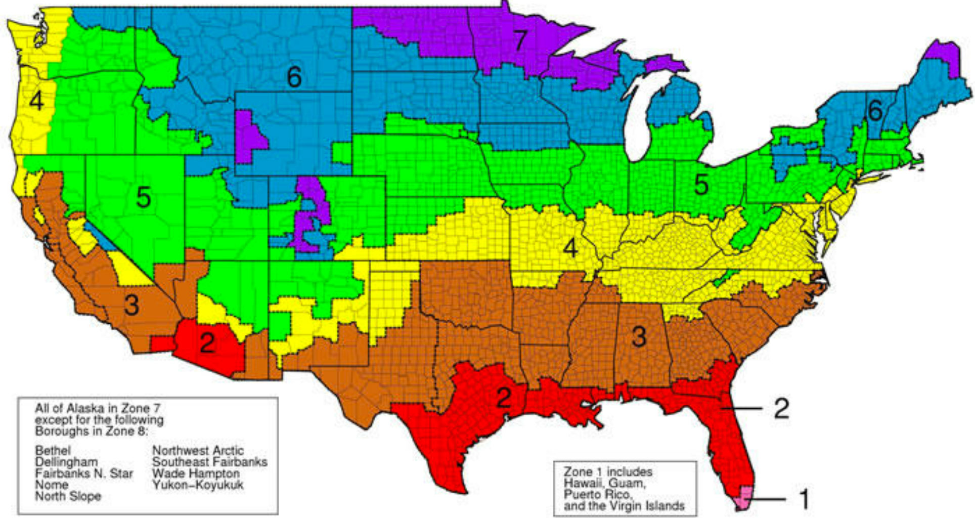 R-value recommendation across the United States