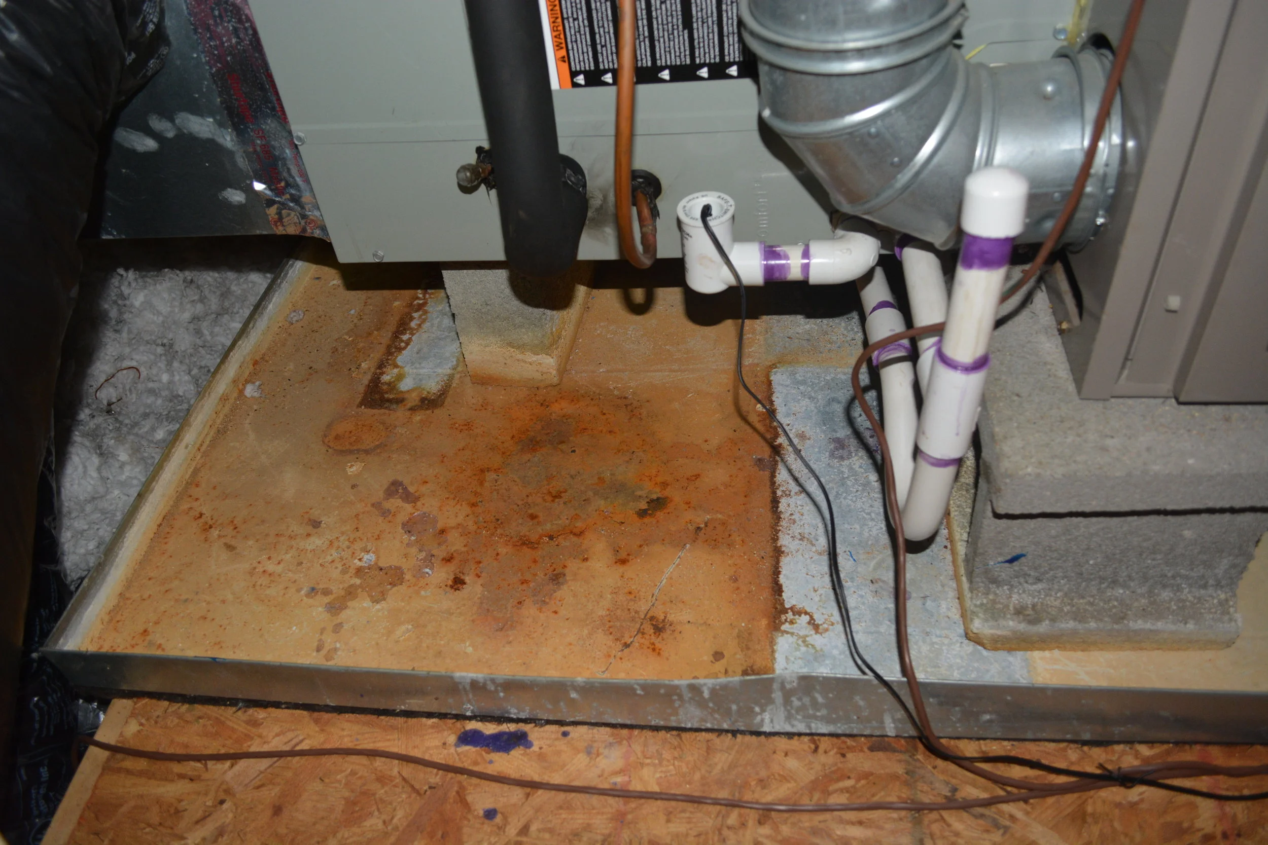 Rusted Drain Pan