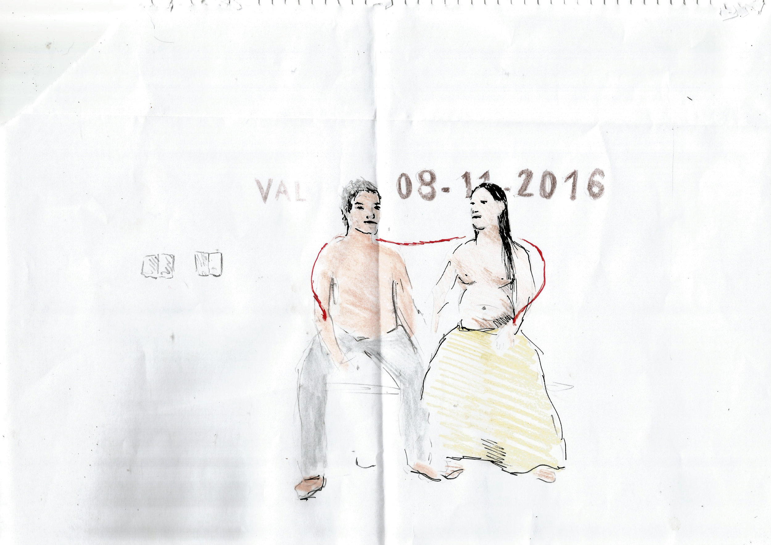 Daniela Ortiz: Sketch for Jus Sanguinis performance (2016) Courtesy the artist