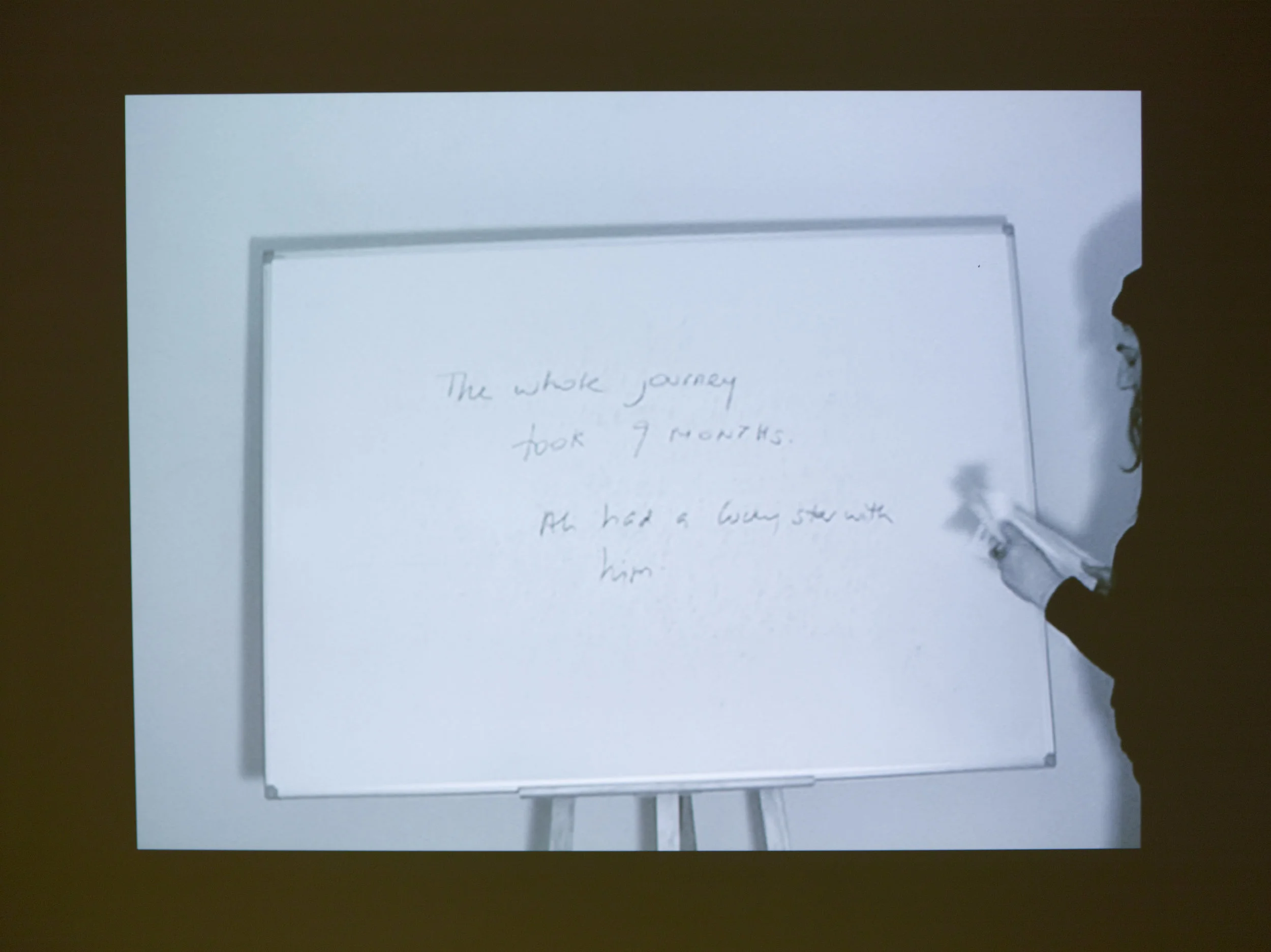 Ghazel: Still from the performance based video Road Movie 5 (2012) Courtesy the artist