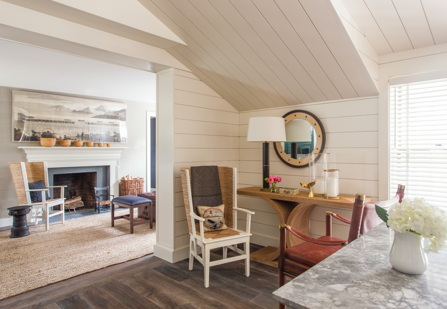 Small Nantucket Cottage | Warm Corner Space | Design Associates Inc.