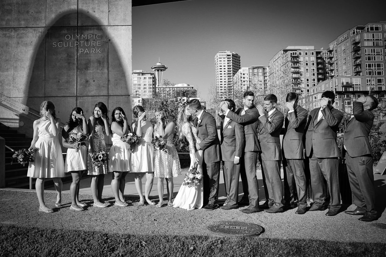 Wedding Photo Sculpture Park Seattle