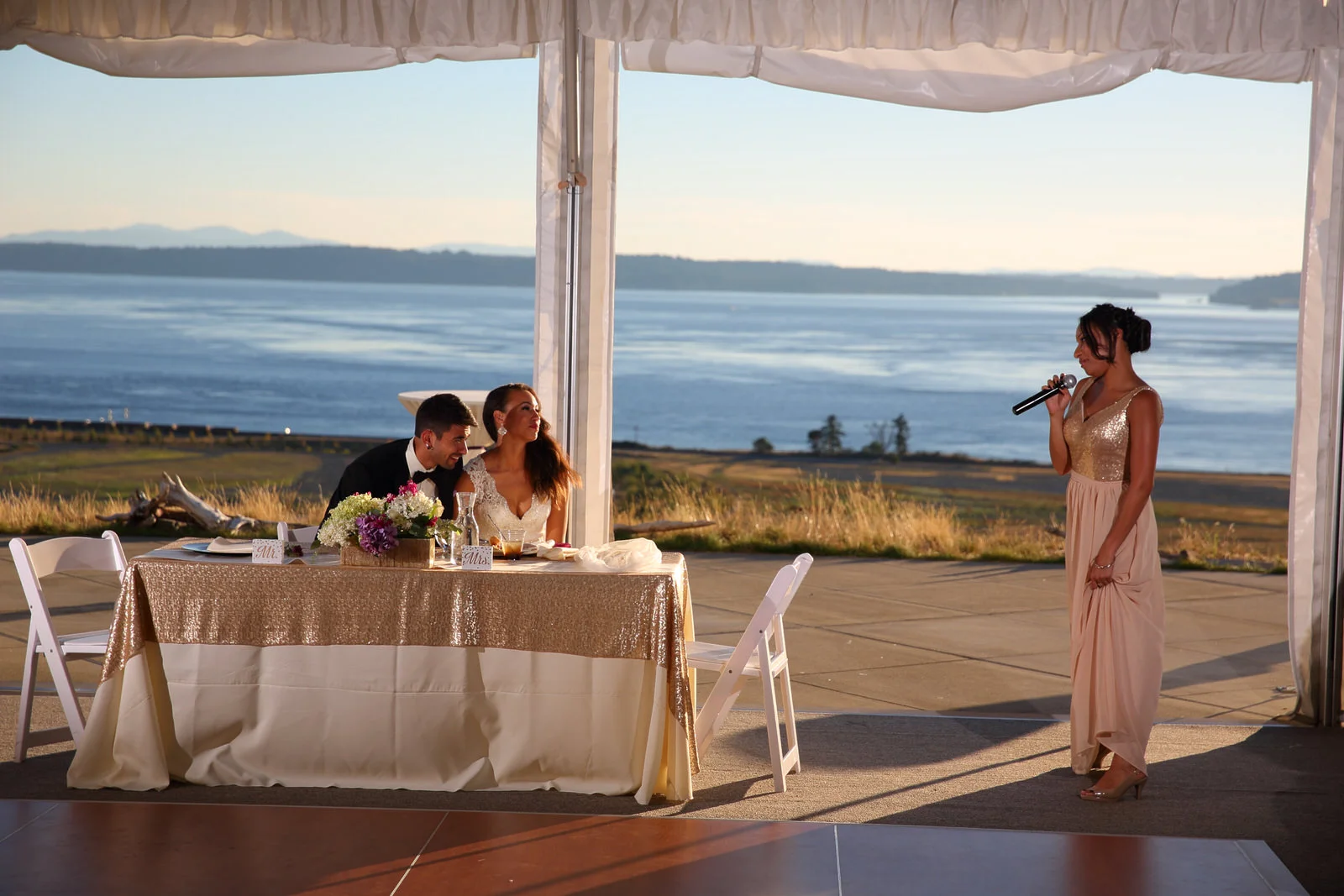 Wedding Chambers Bay Golf Course