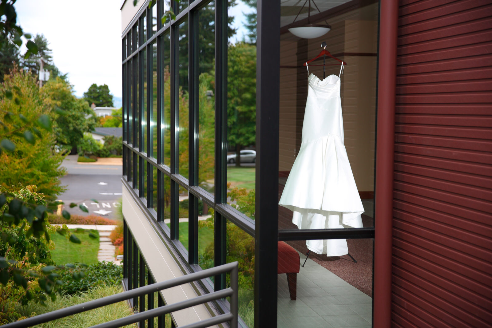 Wedding Dress in window