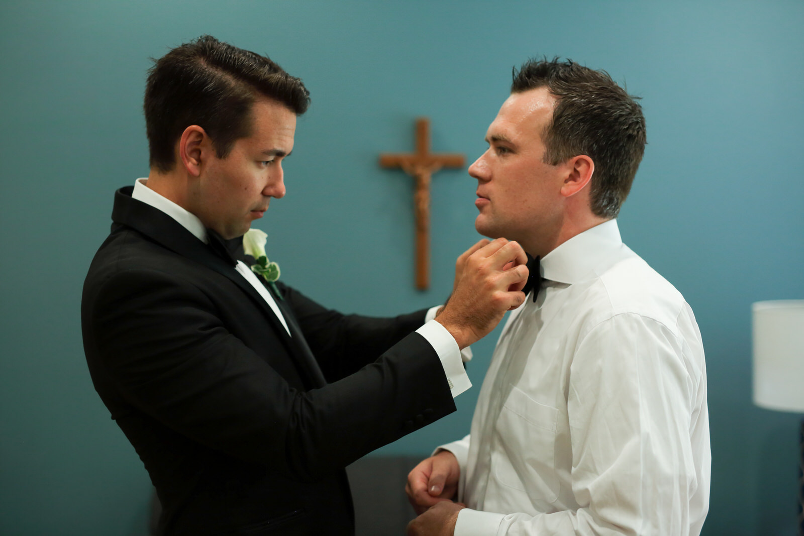 Groom Getting Ready