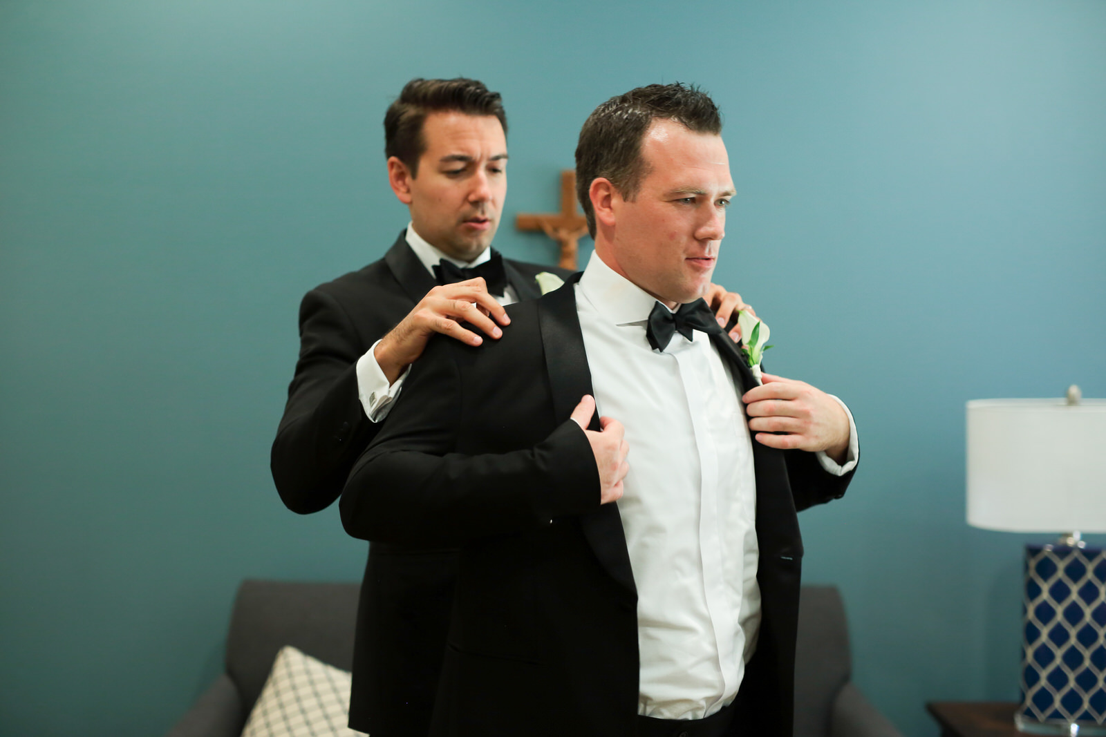 Groom Getting Ready
