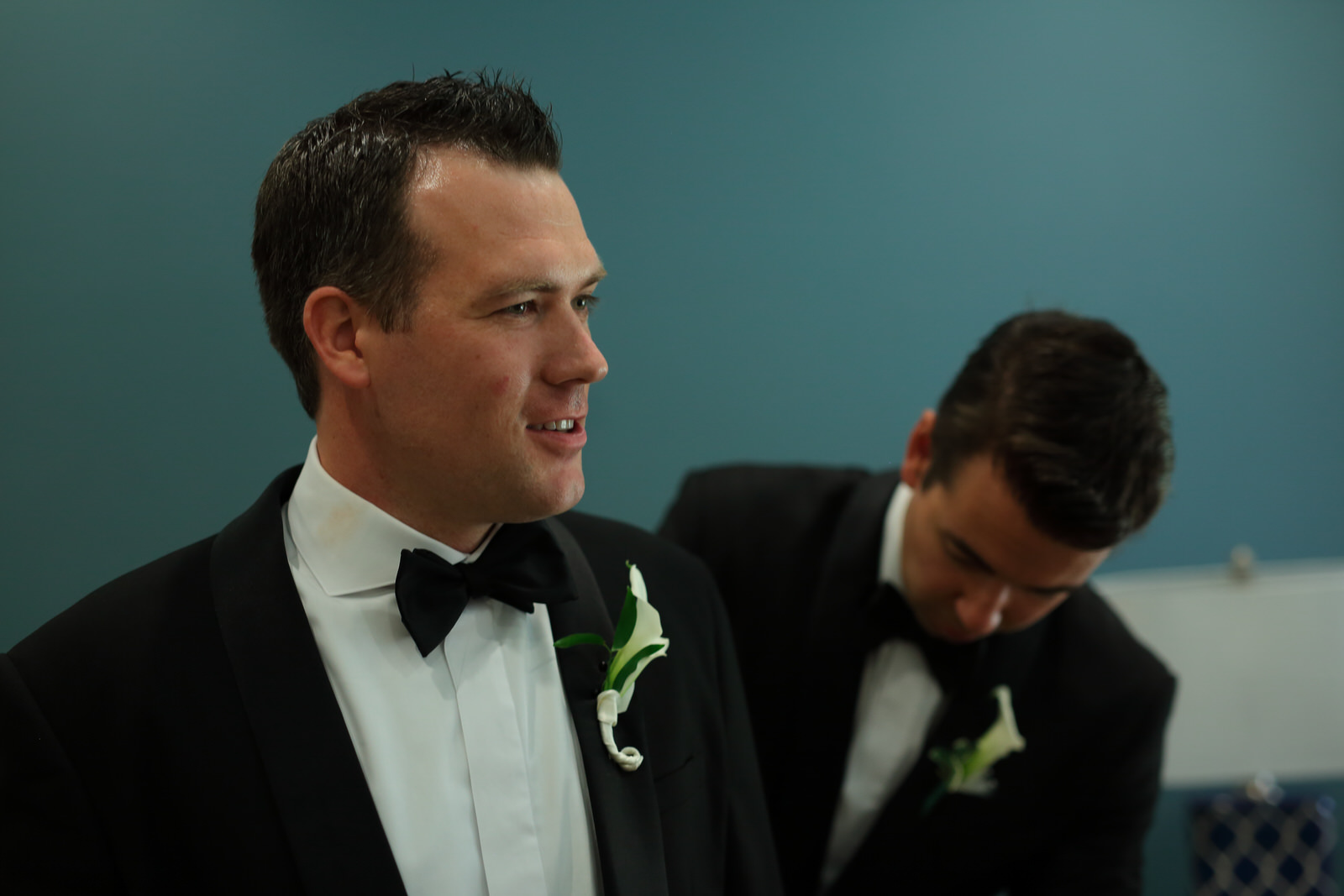 Groom Getting Ready