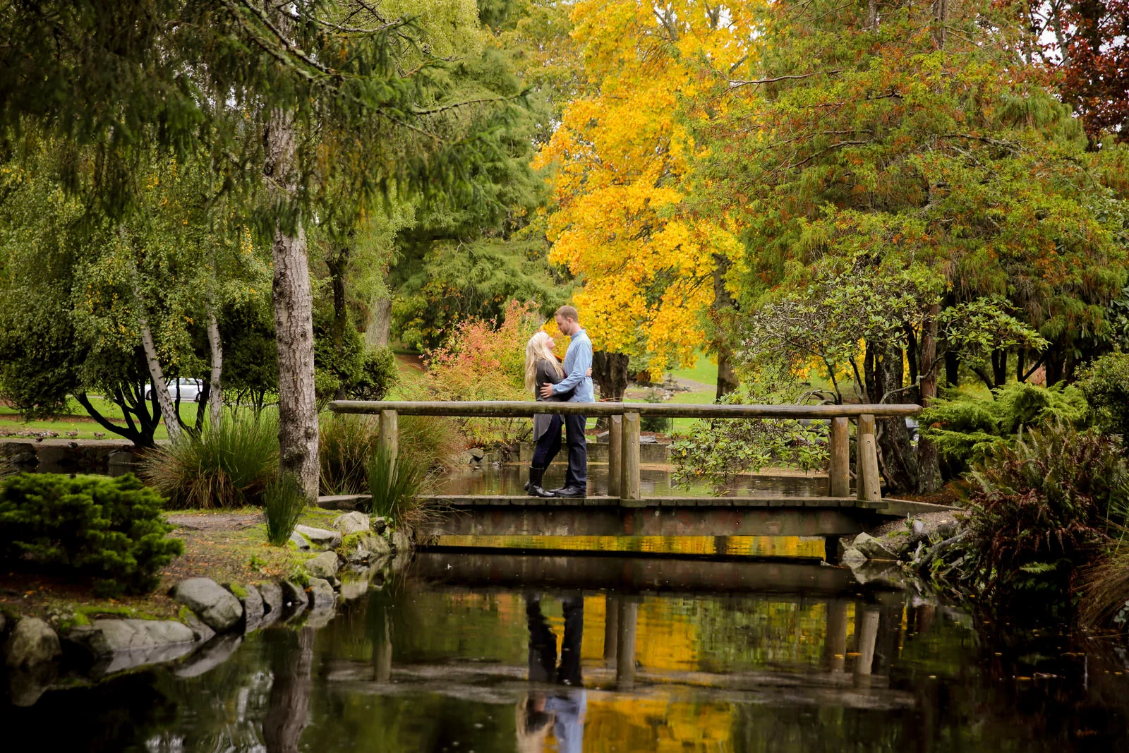 Engagement Shoot Point Defiance Rose Garden Tacoma Brooks Range Photography
