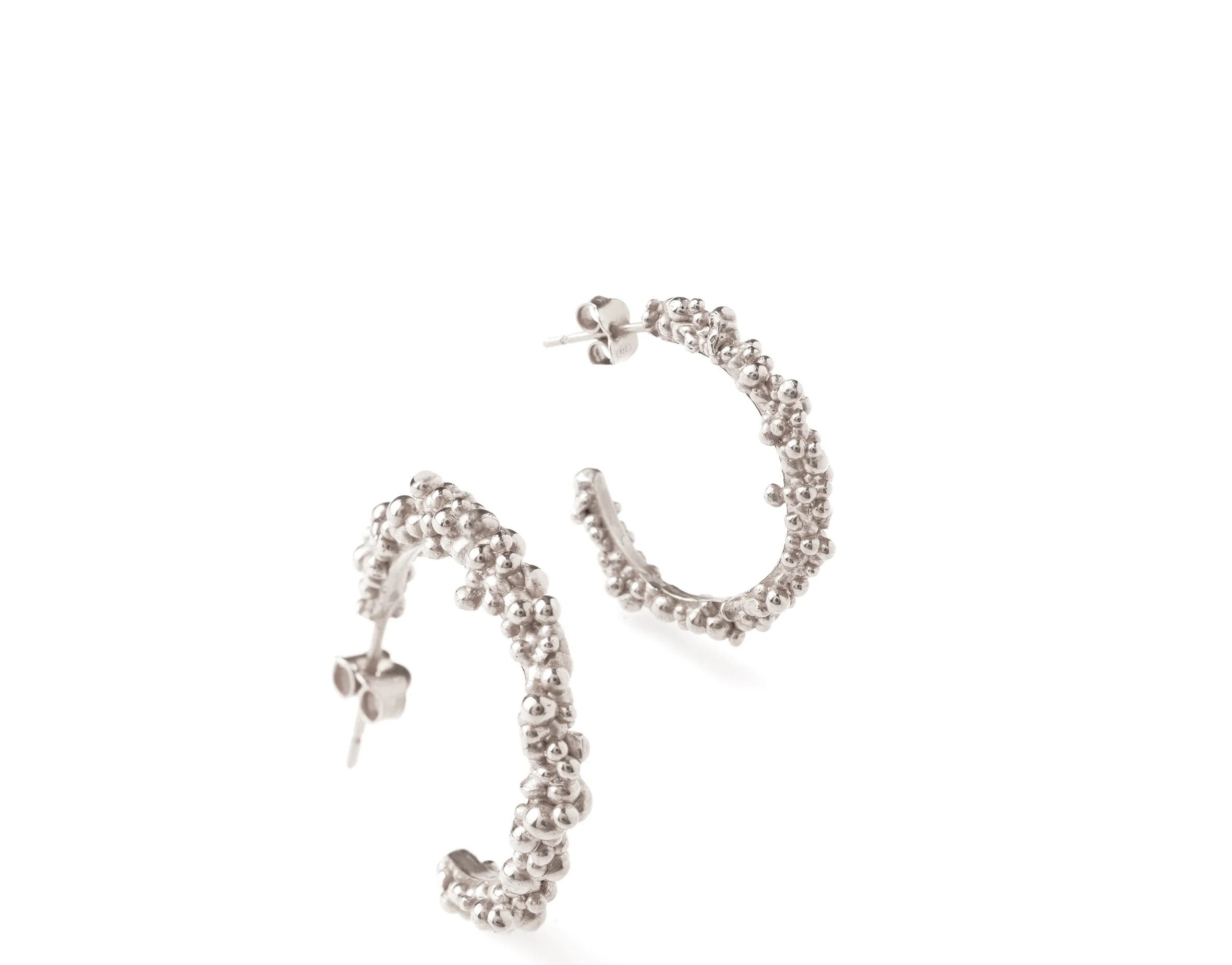 Atôme Big Hoop Earrings Silver.jpg