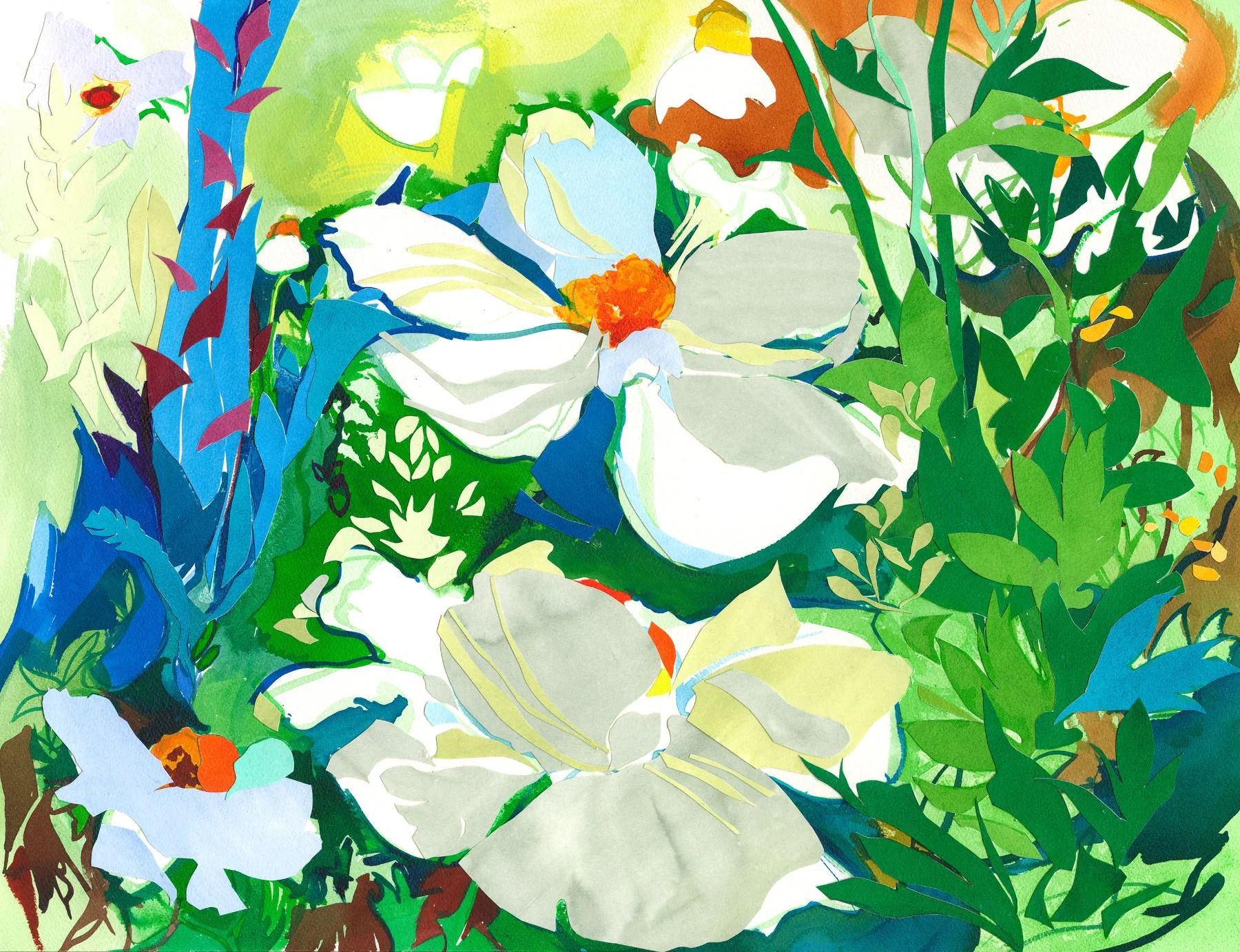 Flora and Thorna   51 x 66 cm