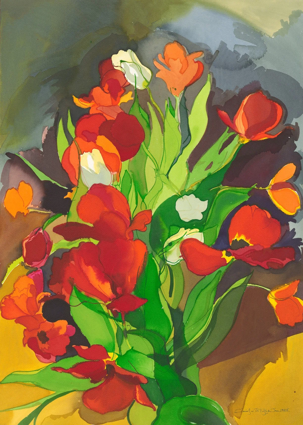 Overblown Tulips	71 x 51 cm	£345
