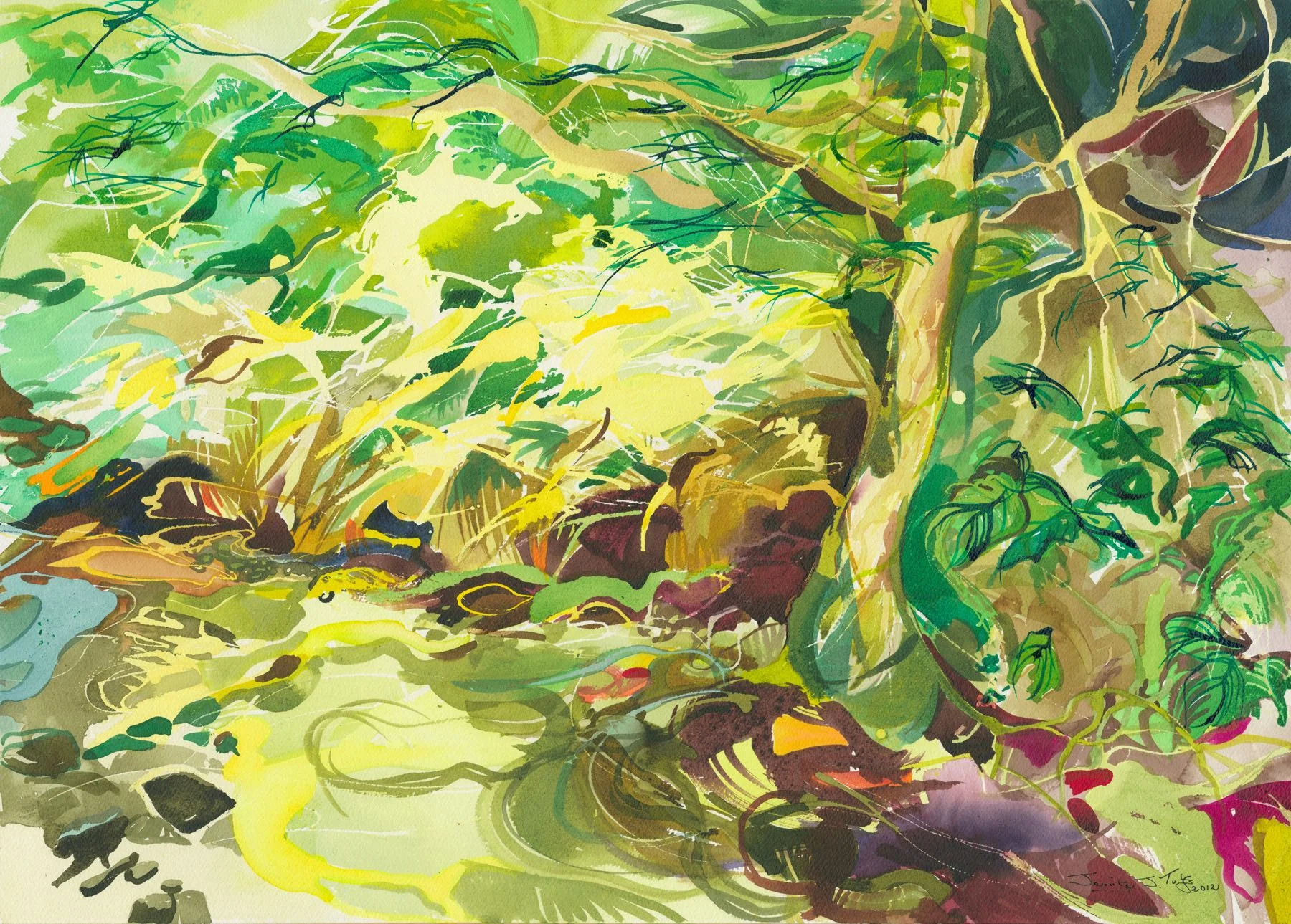 Woodland Lothian 51 x 70 cm £345