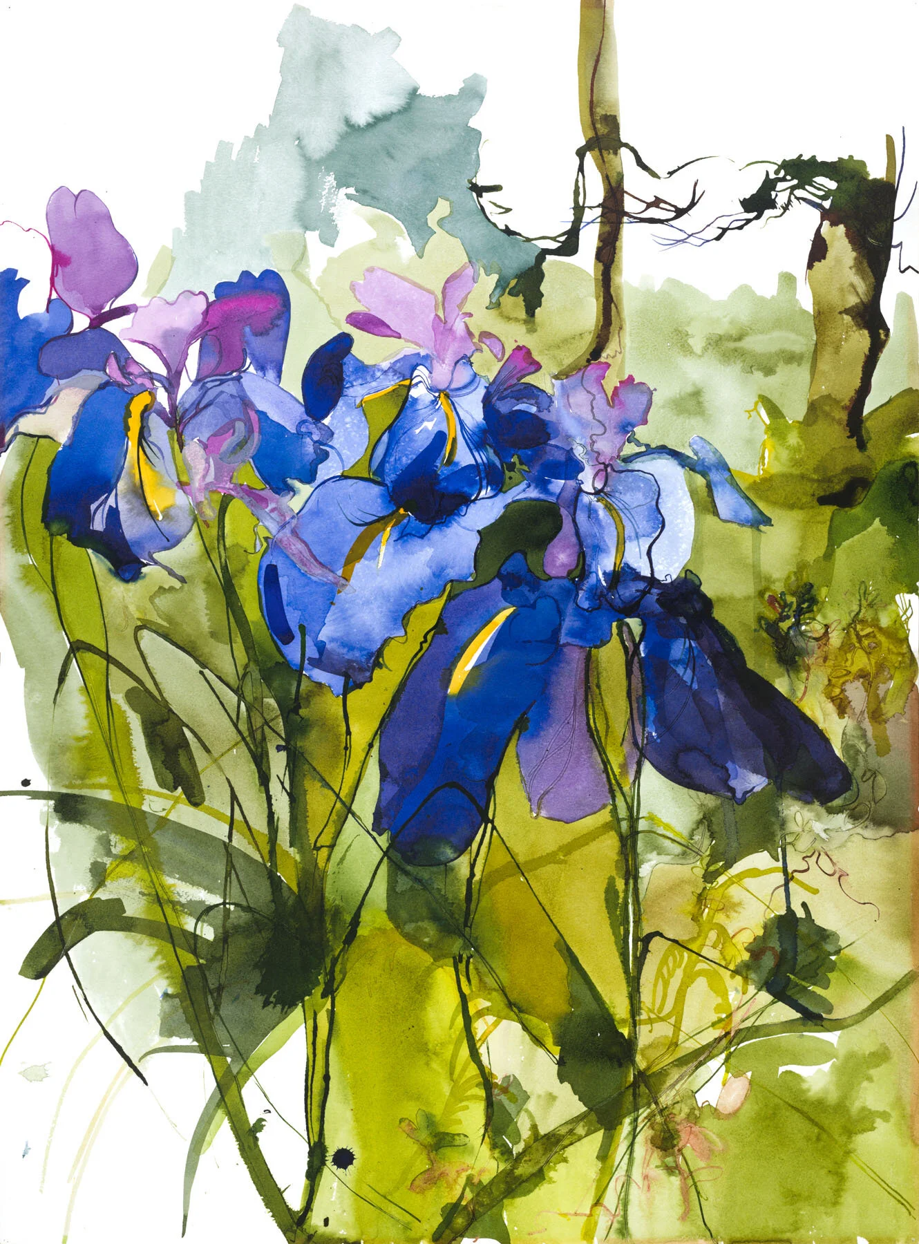 Purple Irises 75 x 55 cm £345