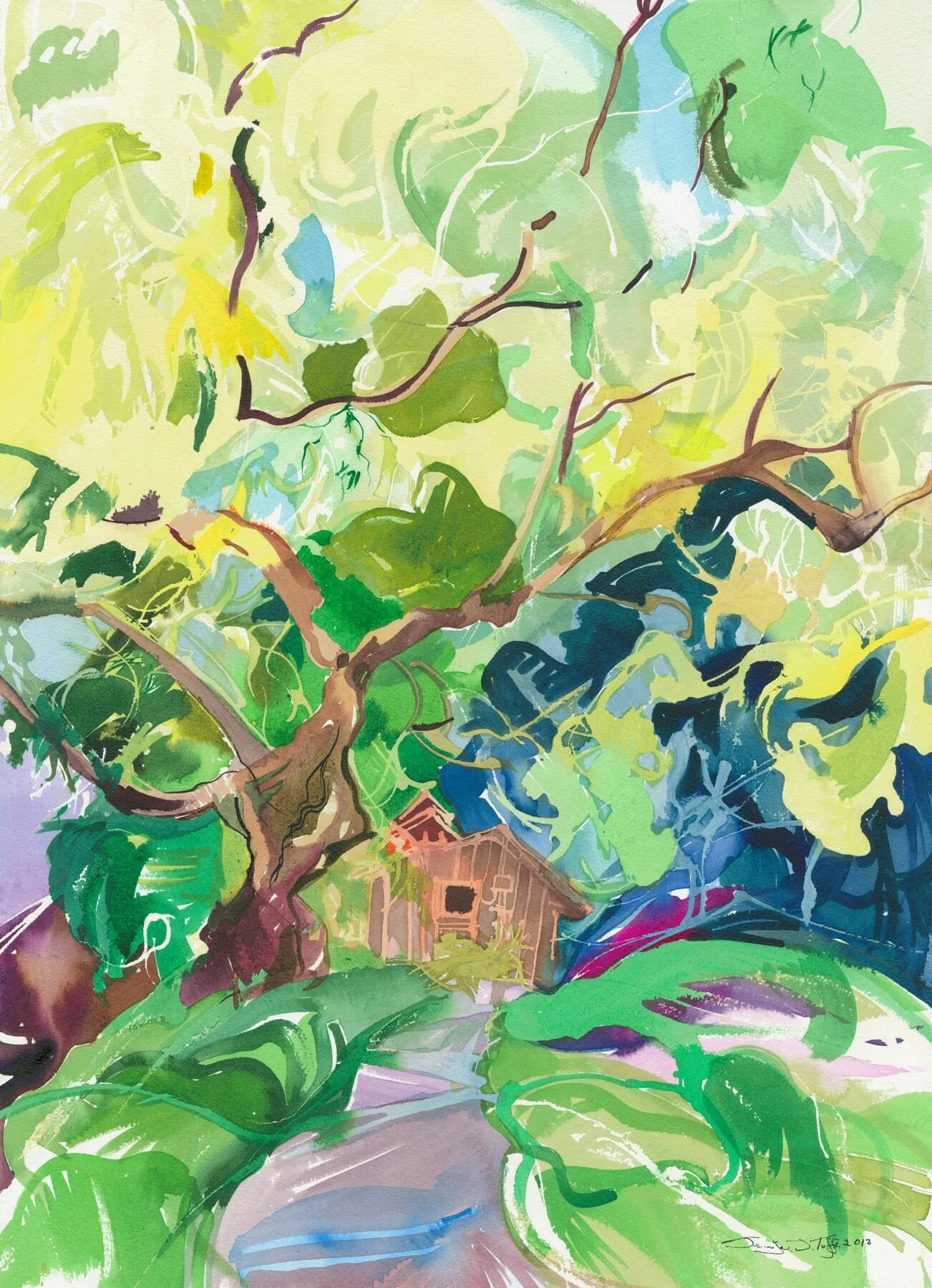 Shed at Lincourt   71 x 51 cm