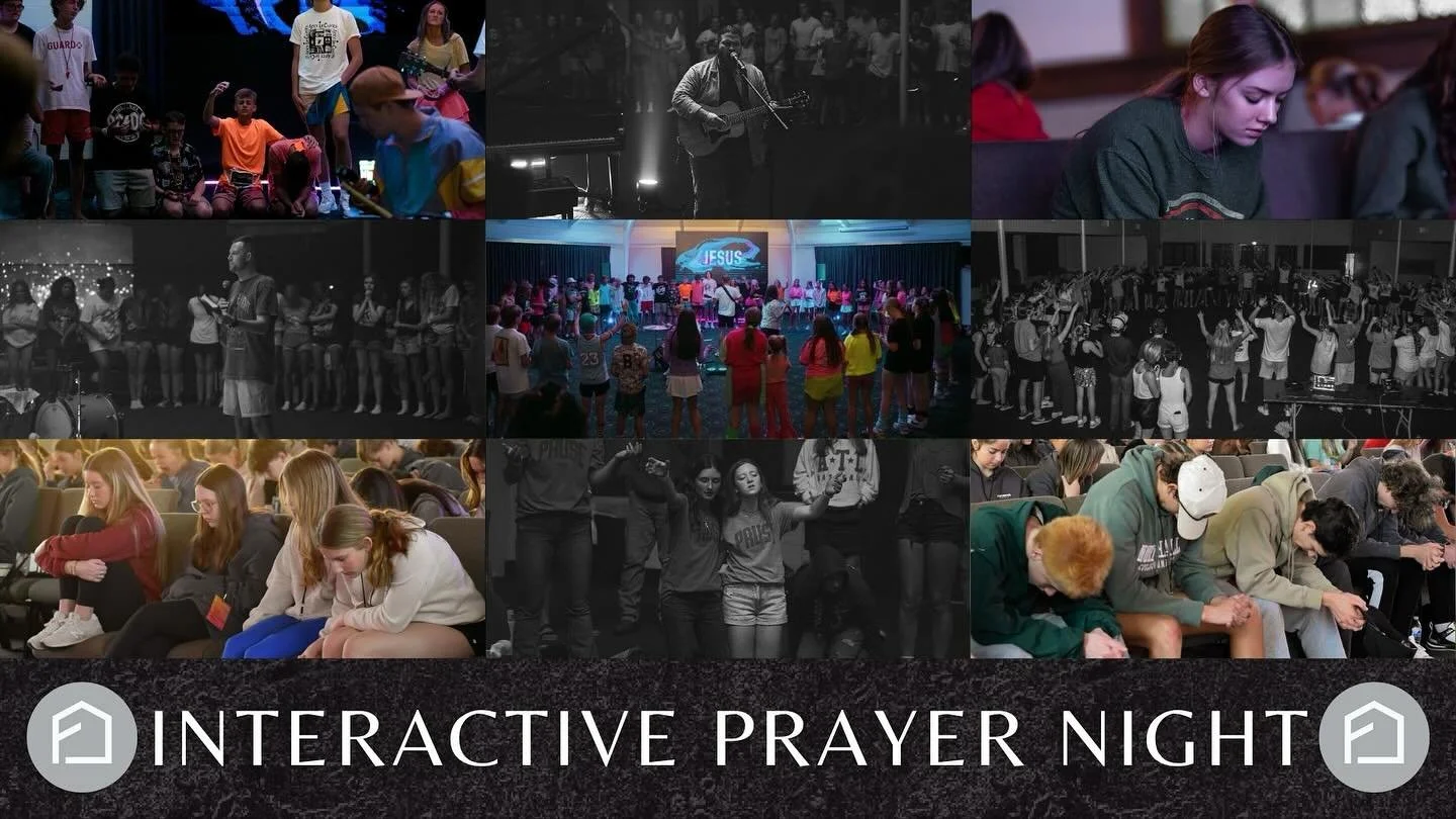 🙏Interactive Prayer Night🙏

We all need a moment to pause⏸️

This Wednesday, step away from the noise and spend time connecting with God through prayer stations designed to help you slow down and seek Him.

Doors open at 6:00 | Service starts at 6: