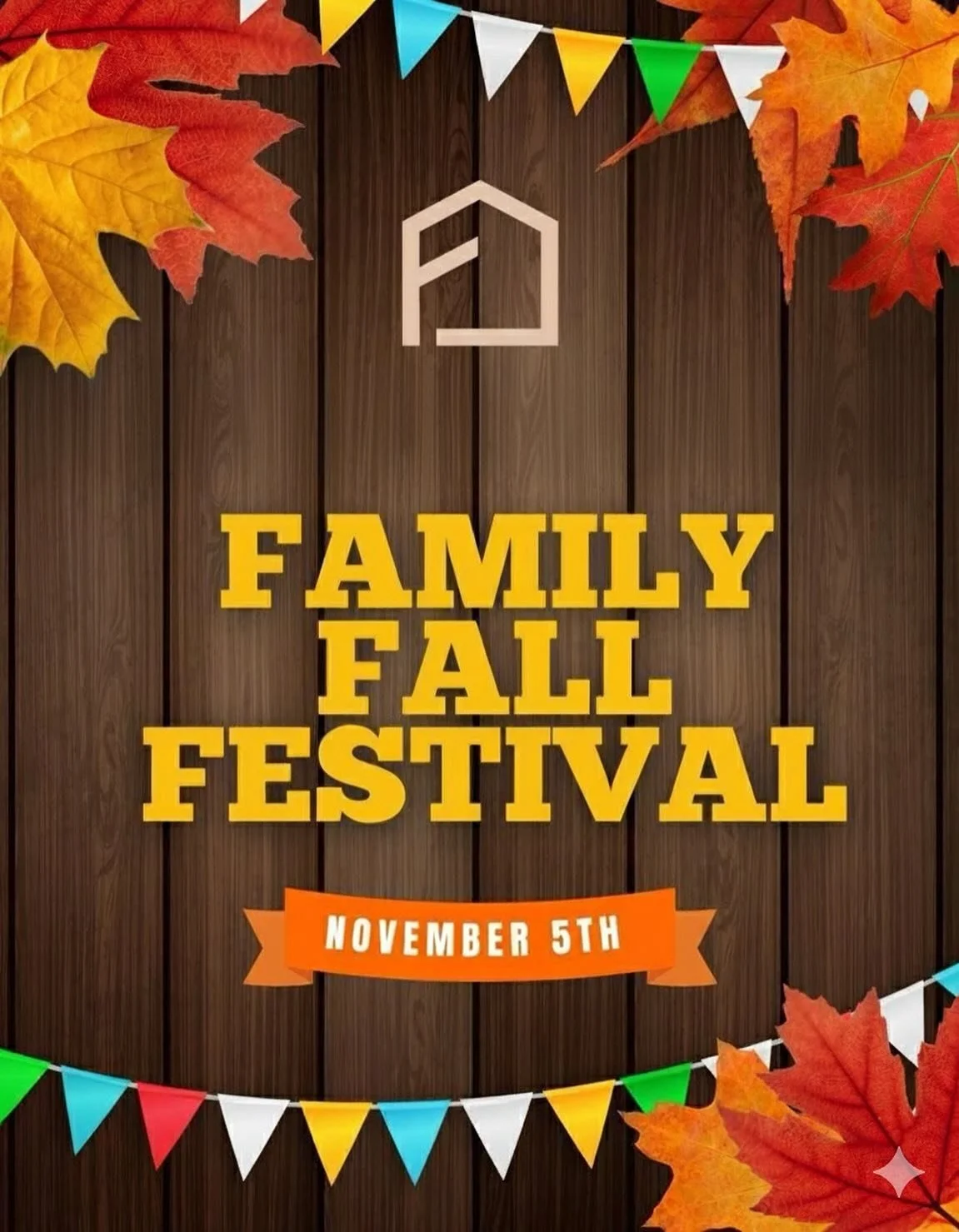 🎃 FAMILY FALL FESTIVAL 🎃
This Wednesday night &mdash; bring the whole family! 🍁

We&rsquo;ve got:
🚗 Trunk or Treat
🚜 Hayride
🌭 Free Food
🎈 Inflatables for Kids
⚾️ Kickball on the field for Students

Details:
🕕 Doors open for students at 6:00 