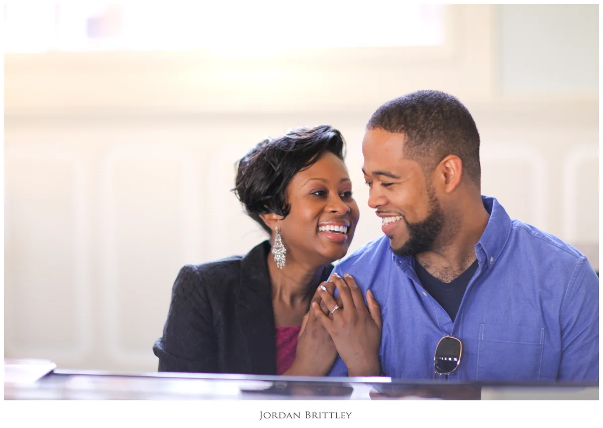 Charlotte NC Queens University Engagement - Jon + Tanya by Jordan Brittley