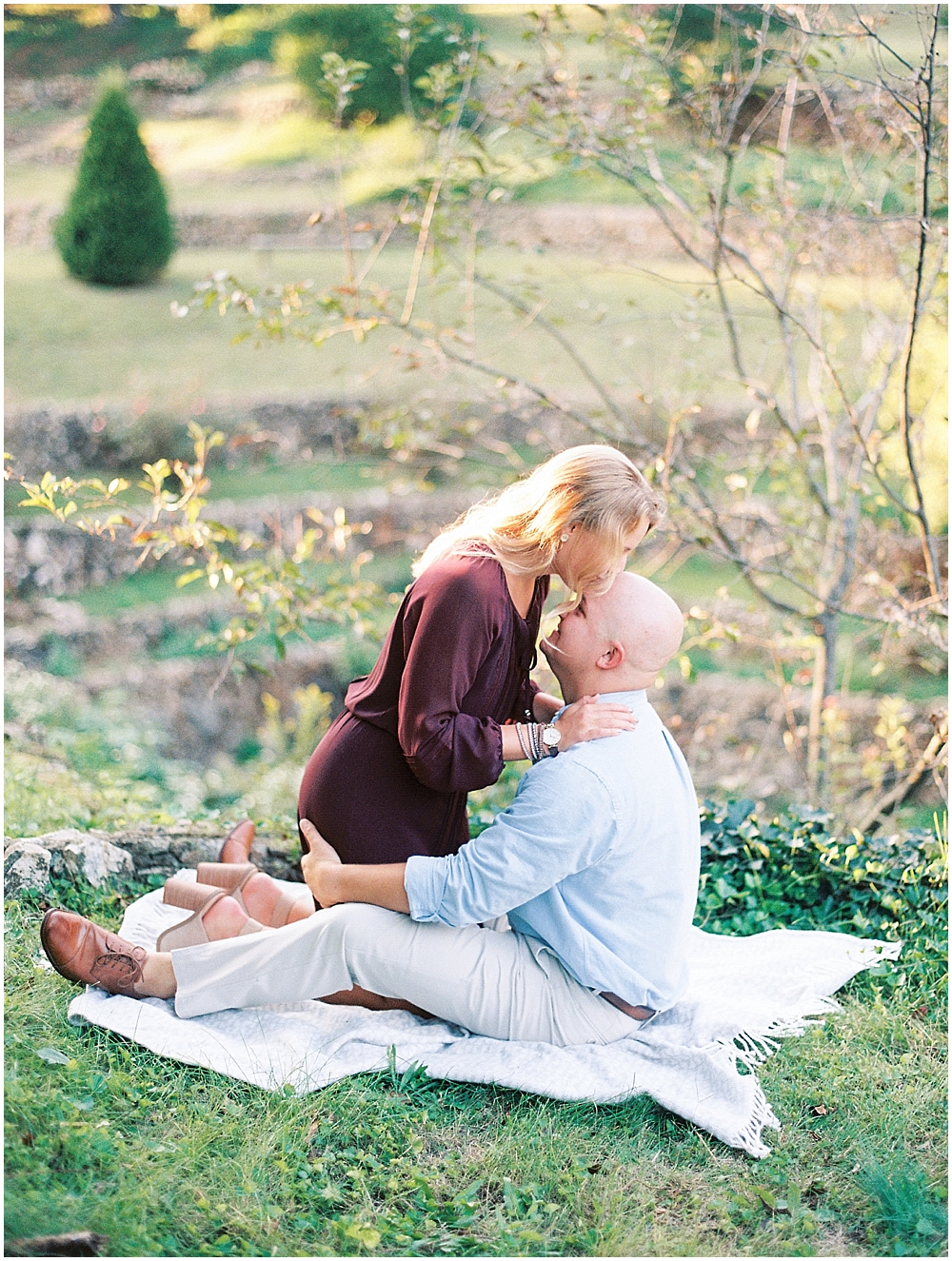 Romantic Garden Engagement Session in St Louis, MO